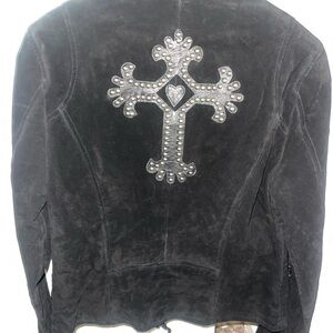 Black Suede Scully Jacket